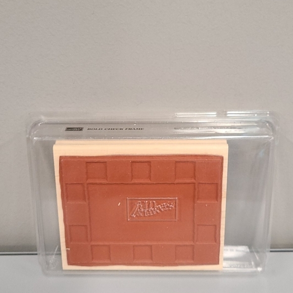 STAMPIN Up Bold Check Frame 6" x 5" Retired - Picture 2 of 5